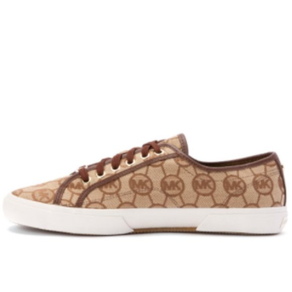New MICHAEL Kors Women's Monogram Mocha Size 9 M Tan and Brown - Picture 4 of 15